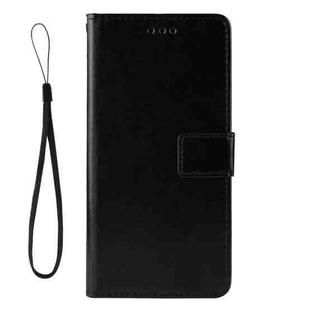 For Doogee S86 / S86 Pro Crazy Horse Texture Horizontal Flip Leather Case with Holder & Card Slots & Lanyard(Black)