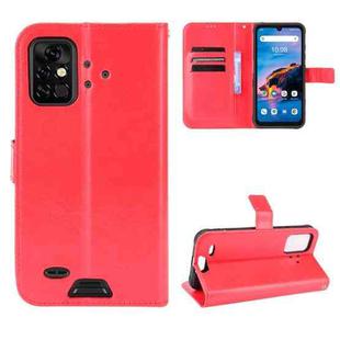 For UMIDIGI Bison Pro Crazy Horse Texture Horizontal Flip Leather Case with Holder & Card Slots & Lanyard(Red)