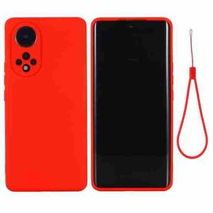 For Honor 50 Solid Color Liquid Silicone Dropproof Full Coverage Protective Case(Red)