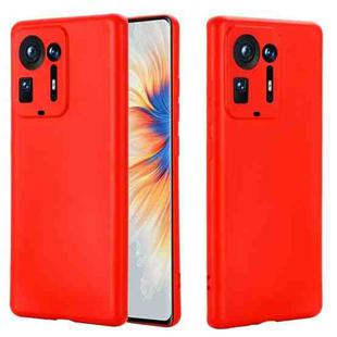 For Xiaomi Mix 4 Solid Color Liquid Silicone Dropproof Full Coverage Protective Case(Red)