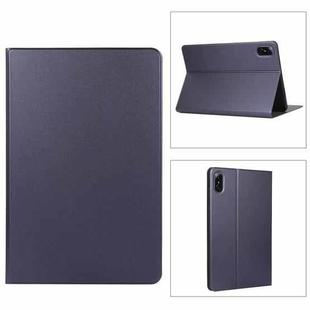 For Honor Tablet V7 Pro Voltage Craft Texture TPU Horizontal Flip Protective Case with Holder(Dark Blue)