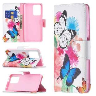 For Xiaomi Mi 11T Colored Drawing Pattern Horizontal Flip Leather Case with Holder & Card Slots & Wallet(Butterflies)