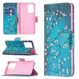 For Xiaomi Mi 11T Colored Drawing Pattern Horizontal Flip Leather Case with Holder & Card Slots & Wallet(Plum Blossom)