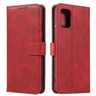 For Samsung Galaxy A81 Calf Texture Buckle Horizontal Flip Leather Case with Holder & Card Slots & Wallet(Red)