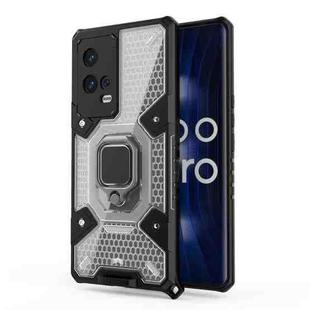For vivo iQOO 8 Pro Space PC + TPU Ring Holder Protective Case(White)