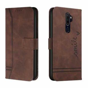 For OPPO A5 2020 Retro Skin Feel Horizontal Flip Soft TPU + PU Leather Case with Holder & Card Slots & Photo Frame(Coffee)