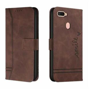 For OPPO A12 Retro Skin Feel Horizontal Flip Soft TPU + PU Leather Case with Holder & Card Slots & Photo Frame(Coffee)