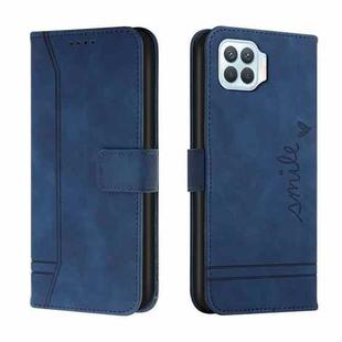 For OPPO A73 2020 Retro Skin Feel Horizontal Flip Soft TPU + PU Leather Case with Holder & Card Slots & Photo Frame(Blue)