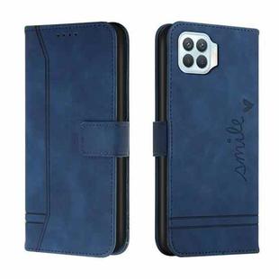 For OPPO A93 4G Retro Skin Feel Horizontal Flip Soft TPU + PU Leather Case with Holder & Card Slots & Photo Frame(Blue)