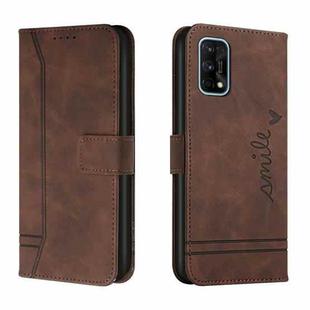 For OPPO Realme 7 Pro Retro Skin Feel Horizontal Flip Soft TPU + PU Leather Case with Holder & Card Slots & Photo Frame(Coffee)