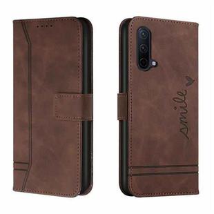 For OnePlus Nord CE 5G Retro Skin Feel Horizontal Flip Soft TPU + PU Leather Case with Holder & Card Slots & Photo Frame(Coffee)