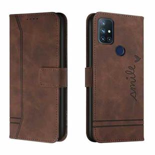 For OnePlus Nord N10 5G Retro Skin Feel Horizontal Flip Soft TPU + PU Leather Case with Holder & Card Slots & Photo Frame(Coffee)