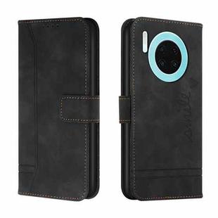 For Huawei Y9a Retro Skin Feel Horizontal Flip Soft TPU + PU Leather Case with Holder & Card Slots & Photo Frame(Black)