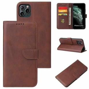 Calf Texture Buckle Horizontal Flip Leather Case with Holder & Card Slots & Wallet For iPhone 11 Pro Max(Brown)