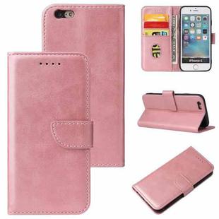 Calf Texture Buckle Horizontal Flip Leather Case with Holder & Card Slots & Wallet For iPhone 6 Plus & 6s Plus(Rose Gold)