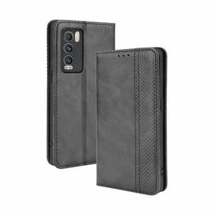 For OPPO Realme GT Explorer Master Magnetic Buckle Retro Pattern Horizontal Flip Leather Case with Holder & Card Slot & Wallet(Black)