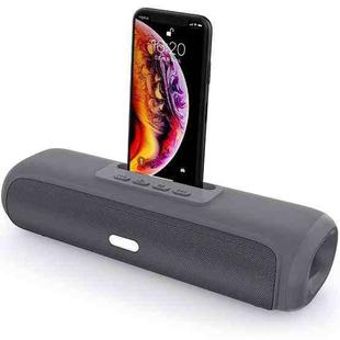 NewRixing NR-2027 TWS Long Bar Shaped Bluetooth Speaker with Mobile Phone Holder(Grey)