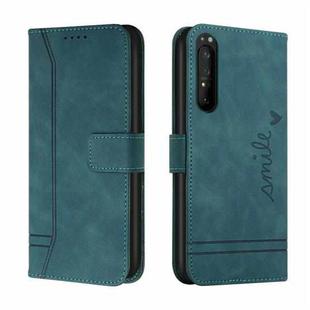 For Sony Xperia 5 II Retro Skin Feel Horizontal Flip Soft TPU + PU Leather Case with Holder & Card Slots & Photo Frame(Green)