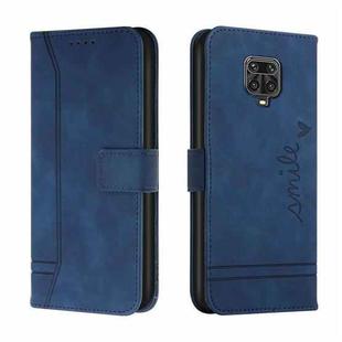 For Xiaomi Redmi Note 9 Pro Retro Skin Feel Horizontal Flip Soft TPU + PU Leather Case with Holder & Card Slots & Photo Frame(Blue)