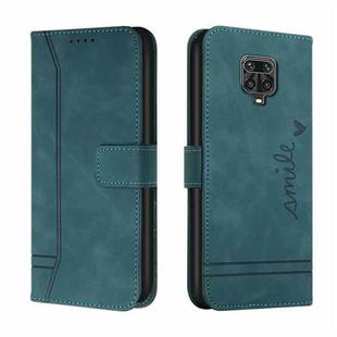 For Xiaomi Redmi Note 9 Pro Retro Skin Feel Horizontal Flip Soft TPU + PU Leather Case with Holder & Card Slots & Photo Frame(Dark Green)