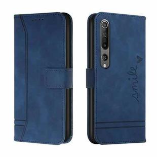 For Xiaomi Mi 10 5G/10 Pro 5G Retro Skin Feel Horizontal Flip Soft TPU + PU Leather Case with Holder & Card Slots & Photo Frame(Blue)