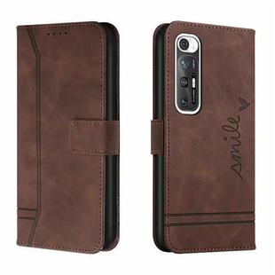 For Xiaomi Mi 10S Retro Skin Feel Horizontal Flip Soft TPU + PU Leather Case with Holder & Card Slots & Photo Frame(Coffee)