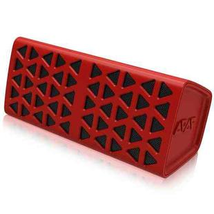 NewRixing NR-3021 TWS Hollow Triangle Pattern Bluetooth Speaker(Red)
