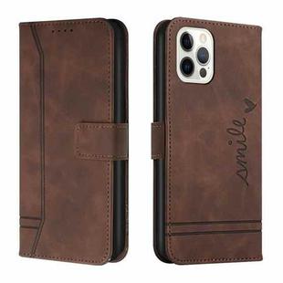 Retro Skin Feel Horizontal Flip Soft TPU + PU Leather Case with Holder & Card Slots & Photo Frame For iPhone 12 Pro Max(Coffee)