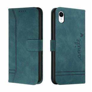 Retro Skin Feel Horizontal Flip Soft TPU + PU Leather Case with Holder & Card Slots & Photo Frame For iPhone XR(Army Green)