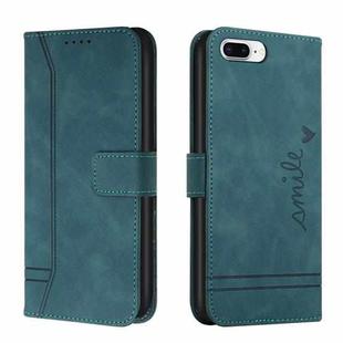 Retro Skin Feel Horizontal Flip Soft TPU + PU Leather Case with Holder & Card Slots & Photo Frame For iPhone 7 Plus / 8 Plus(Army Green)