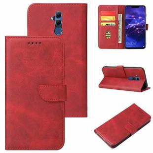 For Huawei Mate 20 Lite Calf Texture Buckle Horizontal Flip Leather Case with Holder & Card Slots & Wallet(Red)