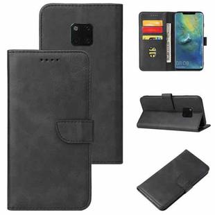 For Huawei Mate 20 Pro Calf Texture Buckle Horizontal Flip Leather Case with Holder & Card Slots & Wallet(Black)
