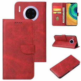 For Huawei Mate 30 Calf Texture Buckle Horizontal Flip Leather Case with Holder & Card Slots & Wallet(Red)