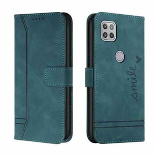 For Motorola Moto G 5G Retro Skin Feel Horizontal Flip Soft TPU + PU Leather Case with Holder & Card Slots & Photo Frame(Dark Green)