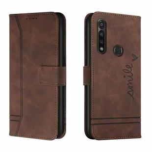 For Motorola Moto G Power 2020 Retro Skin Feel Horizontal Flip Soft TPU + PU Leather Case with Holder & Card Slots & Photo Frame(Coffee)