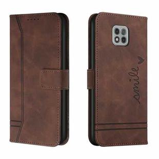 For Motorola Moto G Power 2021 Retro Skin Feel Horizontal Flip Soft TPU + PU Leather Case with Holder & Card Slots & Photo Frame(Coffee)