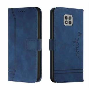 For Motorola Moto G Power 2021 Retro Skin Feel Horizontal Flip Soft TPU + PU Leather Case with Holder & Card Slots & Photo Frame(Blue)
