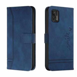 For Motorola Moto G Stylus 2021 Retro Skin Feel Horizontal Flip Soft TPU + PU Leather Case with Holder & Card Slots & Photo Frame(Blue)