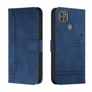 For Motorola Moto G9 Power Retro Skin Feel Horizontal Flip Soft TPU + PU Leather Case with Holder & Card Slots & Photo Frame(Blue)