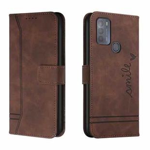 For Motorola Moto G50 Retro Skin Feel Horizontal Flip Soft TPU + PU Leather Case with Holder & Card Slots & Photo Frame(Coffee)