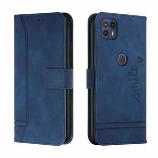 For Motorola Moto G50 5G Retro Skin Feel Horizontal Flip Soft TPU + PU Leather Case with Holder & Card Slots & Photo Frame(Blue)