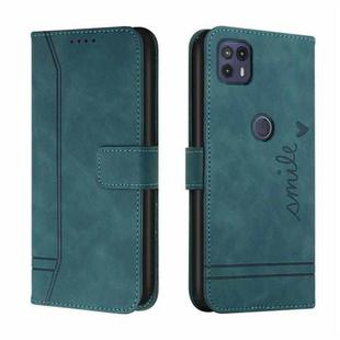 For Motorola Moto G50 5G Retro Skin Feel Horizontal Flip Soft TPU + PU Leather Case with Holder & Card Slots & Photo Frame(Dark Green)