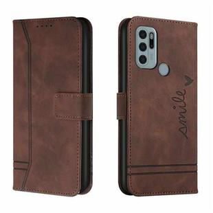 For Motorola Moto G60S Retro Skin Feel Horizontal Flip Soft TPU + PU Leather Case with Holder & Card Slots & Photo Frame(Coffee)