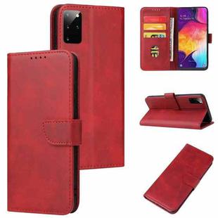 For Samsung Galaxy S20+ Calf Texture Buckle Horizontal Flip Leather Case with Holder & Card Slots & Wallet(Red)