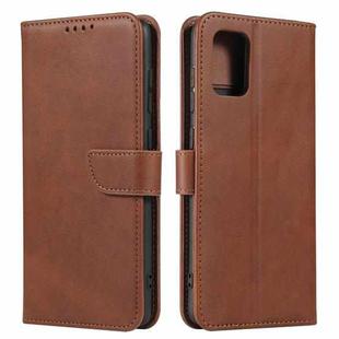 For Samsung Galaxy A71 Calf Texture Buckle Horizontal Flip Leather Case with Holder & Card Slots & Wallet(Brown)