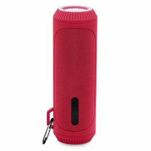 NewRixing NR-4016A TWS Outdoor Splashproof Bluetooth Speaker with Carabiner Handle & SOS Flashlight(Red)