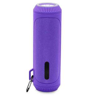 NewRixing NR-4016A TWS Outdoor Splashproof Bluetooth Speaker with Carabiner Handle & SOS Flashlight(Purple)