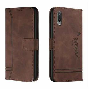 For Samsung Galaxy A02 Retro Skin Feel Horizontal Flip Soft TPU + PU Leather Case with Holder & Card Slots & Photo Frame(Coffee)