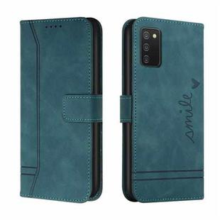 For Samsung Galaxy A02s US Version Retro Skin Feel Horizontal Flip Soft TPU + PU Leather Case with Holder & Card Slots & Photo Frame(Army Green)