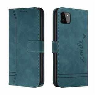 For Samsung Galaxy A22 5G Retro Skin Feel Horizontal Flip Soft TPU + PU Leather Case with Holder & Card Slots & Photo Frame(Army Green)